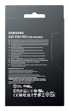 Samsung 9100 PRO 8 TB M.2 PCI Express 5.0 NVMe V-NAND SSD MZ-VAP8T0CW