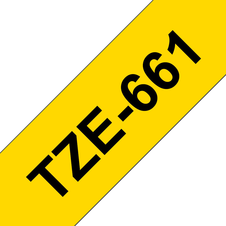 Brother TZE-661 label-making tape Jaune Rubans d'étiquettes TZ 661
