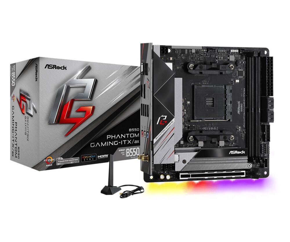 Asrock B550 Phantom Gaming-ITX/a AMD B550 Socket AM4 mini ITX Wi-Fi 6