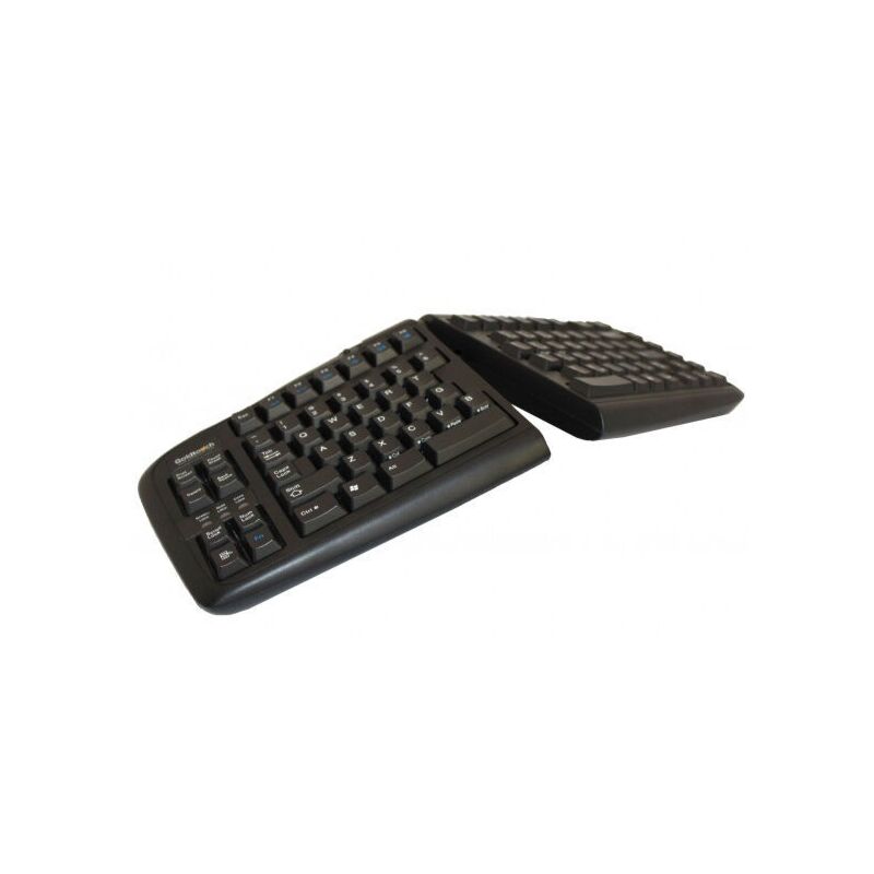 BakkerElkhuizen S-board 840 clavier USB AZERTY Belge Gris clair, Blanc sur